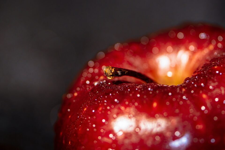 apple, ripe, red apple