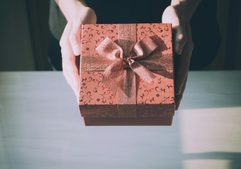 Brown gift box