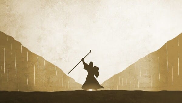 jesus, christ, god, holy, spirit, nature, bible, gospel, moses, staff, ten, commandments, red, sea, silhouette, split, egypt, church, religion, wall, water, pharaoh, exodus, brown sea, brown church, brown wall, brown bible, brown ocean, brown god