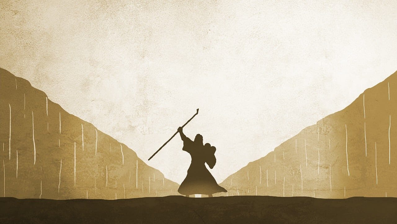 jesus, christ, god, holy, spirit, nature, bible, gospel, moses, staff, ten, commandments, red, sea, silhouette, split, egypt, church, religion, wall, water, pharaoh, exodus, brown sea, brown church, brown wall, brown bible, brown ocean, brown god