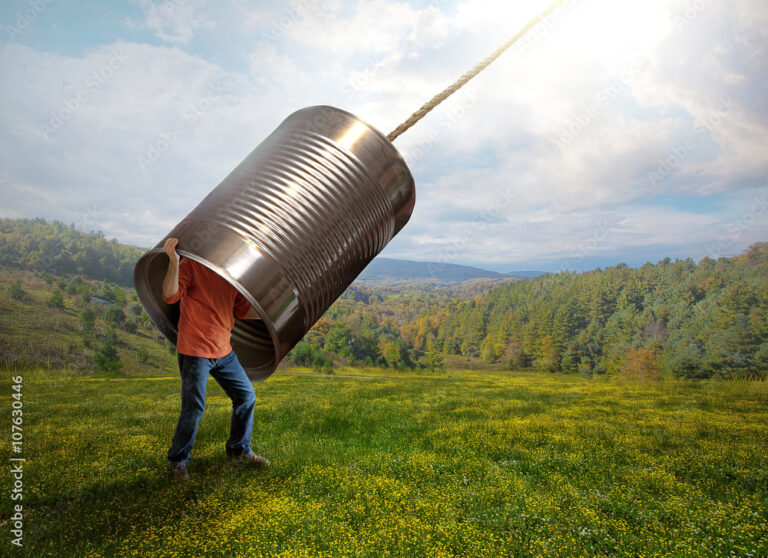 Listening with a tin can