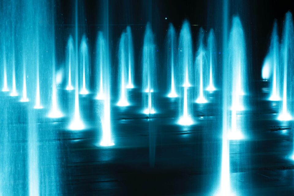 outdoor fountain illustration